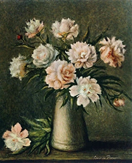 Images Dated 21st February 2011: Still life: flowers; painting by Leonardo Pizzanelli. Private Collection