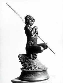 Images Dated 27th May 2008: The little fisherman, bronze statue by Vincenzo Gemito, located at the Bargello Museum in Florence