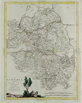 Images Dated 18th May 2010: Lusatia, divided into its States, engraving by G. Zuliani taken from Tome III of the 'Newest