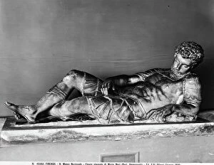 Images Dated 8th April 2011: Lying warrior from the Nari Tomb, marble, Bartolomeo Ammannati (1511-1592)