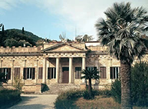 Images Dated 3rd December 2007: Main facade of Napoleon's Villa of San Marino in Portoferraio, on the island of Elba