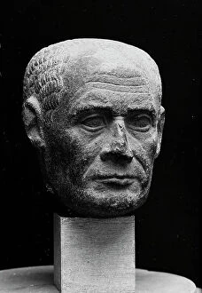 Images Dated 25th May 2010: Male head, basalt, National Archaeological Museum, Venice