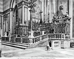Images Dated 5th December 2012: The marble main altar, by Costanzo Fanzago, in the church of San Domenico Maggiore, Naples