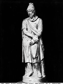 Images Dated 6th December 2007: Marble statue of Dace prisoner, from the Trojan Forum; work preserved in The Archaeological Museum