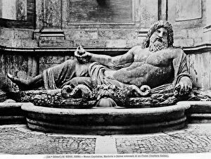 Images Dated 23rd May 2011: Marforio fountain in the courtyard of the Capitoline Museums, Rome