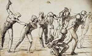 Images Dated 9th March 2011: Massacre of the Innocents; drawing by Raphael. British Museum, London