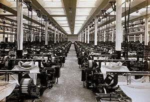 Images Dated 22nd September 2011: Mechanical looms in the Tosi textile factory in Novara