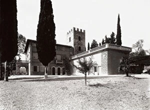 Images Dated 25th February 2008: Medici villa in Grassina, viewed from the garden