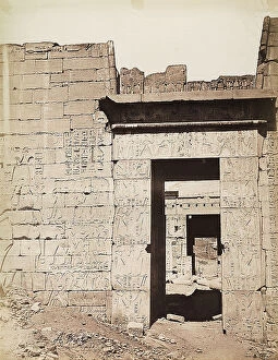 Images Dated 22nd December 2011: Medinet Habu, Second door of the Temple
