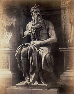Images Dated 2nd May 2011: Michelangelo's Moses, detail of the tomb of Julius II in San Pietro in Vincoli