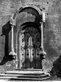 Images Dated 13th December 2006: Middle portal of the Cathedral of Acerenza. The portal is missing the cornice of the arch