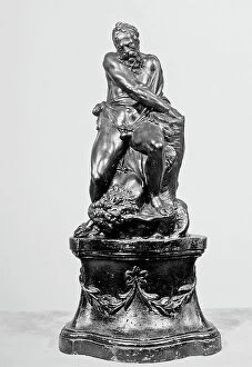 Images Dated 12th April 2012: Milone of Crotone, sculpture of Alessandro Vittoria placed in the Giorgio Franchetti Gallery