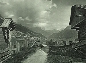 El valle de la Fassa en las Dolomitas 1925 - 1930, casi