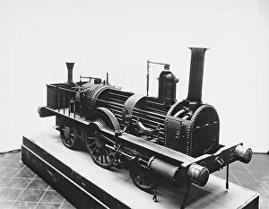 Images Dated 5th April 2012: Model of a steam locomotive, built in Milan in the Porta Tosa factory in 1853