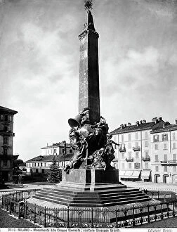 Images Dated 1st February 2011: Monument to the Cinque Giornate di Milano (Five Days of Milan) by Giuseppe Grandi