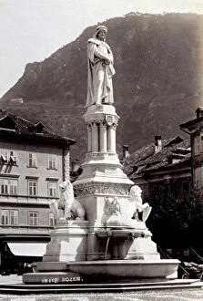 Images Dated 6th March 2009: Monument to the thirteenth century troubador Walther von der Vogelweide, in Bolzano