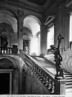 Images Dated 17th April 2012: Detail of the monumental staircase of Palazzo Fantuzzi, Bologna built by Paolo Canali