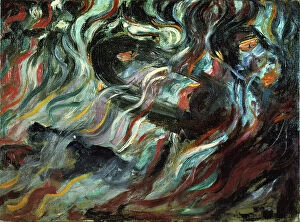 Images Dated 4th March 2011: Moods - goodbyes, painting, Umberto Boccioni (1882-1916), formerly in the Civico Museo d'Arte