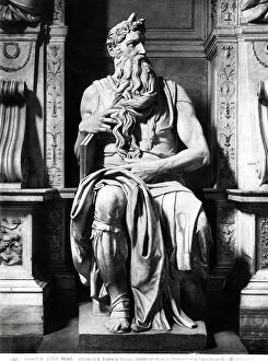 Images Dated 16th November 2009: The Moses, detail from the tomb of Julius II, Michelangelo Buonarroti (1475-1564)