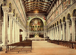 Images Dated 8th November 2011: The nave of the Cathedral of St. Bonifacio, Munich, Germany