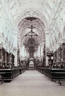 Images Dated 28th March 2011: The nave of St. Kilian's Cathedral, in Wrzburg