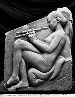 Images Dated 2nd March 2009: Nude figure of a female flute player of the Ludovisi Throne, preserved in the National Museum of
