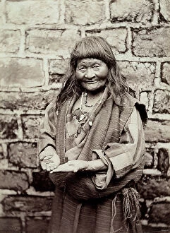 Images Dated 25th March 2011: Old woman of one hundred and ten years, photographed in Darjeeling, India