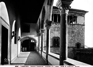Images Dated 22nd December 2010: Open gallery on the first floor of Palazzo Vitelleschi in Tarquinia