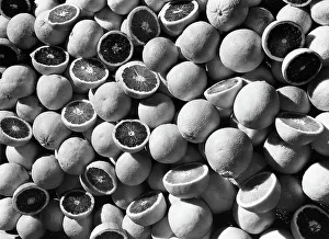 I Sapori Stampe: Flavours, oranges oranges cut half