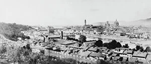 Florence Collection: Panorama of Florence, the photograph is made with the union of three shots wet-collodion process