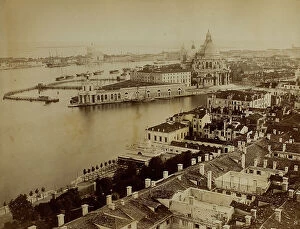 Images Dated 24th January 2011: Panorama of Venice from the Bell Tower of San Marco, with the Dogana da Mar
