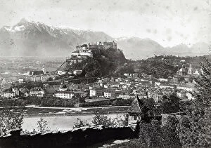 Images Dated 30th March 2011: Panoramic view of the old center of Salzburg