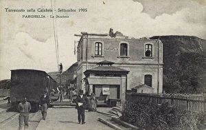Images Dated 3rd May 2011: Parghelia station after the 1905 earthquake