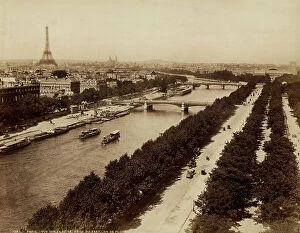 Images Dated 22nd March 2011: Paris and the Seine seen from the Pavilion of Flowers in the Louvre