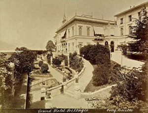 Images Dated 2nd November 2010: Partial view of the Grand Hotel Bellagio and its garden in Bellagio, Como