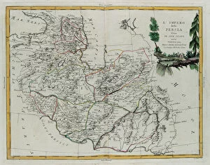 Images Dated 25th May 2010: Persian Empire divided into its States, engraving by G. Zuliani taken from Tome IV of the 'Newest