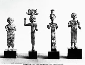 Images Dated 28th May 2008: Phoenician statuettes: works preserved in The Louvre Museum, Paris