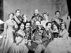 Images Dated 30th November 2010: Photomontage of a family group of the house of Savoy. From the left, Maria Vittoria