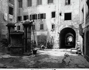 Images Dated 31st March 2010: Piazza della Fonte in the Ghetto of Florence before its destruction