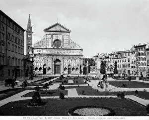 Images Dated 4th March 2010: Piazza Santa Maria Novella with the garden