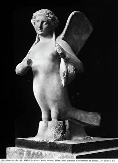 Images Dated 28th May 2008: Picture representing a statue of a siren from the cemetery of Dipylon near the town of Athens