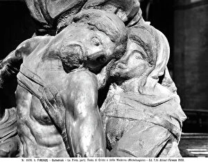 Images Dated 30th January 2007: Detail of the Piet Bandini, by Michelangelo, in the Museo dell'Opera del Duomo, in Florence