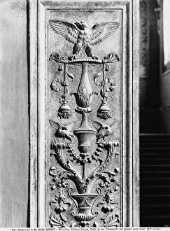 Images Dated 23rd April 2012: Detail of the pilaster with candelabrum decoration, work located in the Ducal Palace of Urbino
