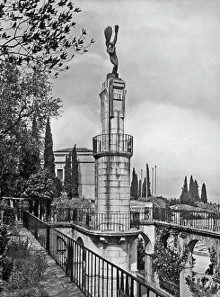 Images Dated 23rd April 2012: The 'Pilum of the Parish', constructed inside the Triumphal of the Italians