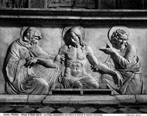 Images Dated 15th September 2010: Pity, detail of the altar of the Blessed Sacrament, marble, Andrea Sansovino (1467-1529)