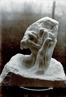 Images Dated 25th July 2011: Plaster model of a sculpture by Rodin, in the artist's studio, now a museum, in Paris