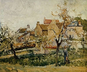 Images Dated 3rd March 2011: Plum trees in bloom, oil on canvas, Camille Pissarro (1831-1903)