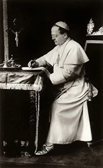 Images Dated 21st July 2011: Pope Pius XI in the study