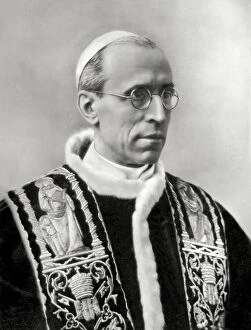 Images Dated 30th September 2008: Pope Pius XII, Eugenio Pacelli elected pope the 2nd of March 1939