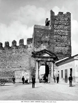 Images Dated 15th March 2010: The Porta delle Grazie in the city walls of Bassano del Grappa